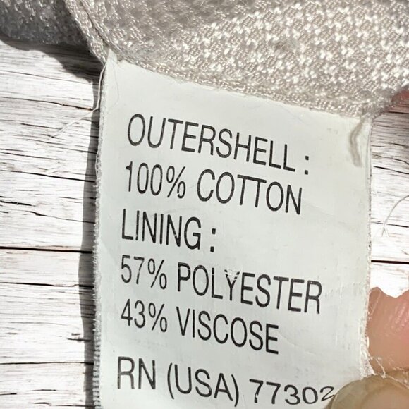 Zara Man Cotton Blazer Single Breasted Two Buttons Lined Light Grey Size 40 - Picture 7 of 7